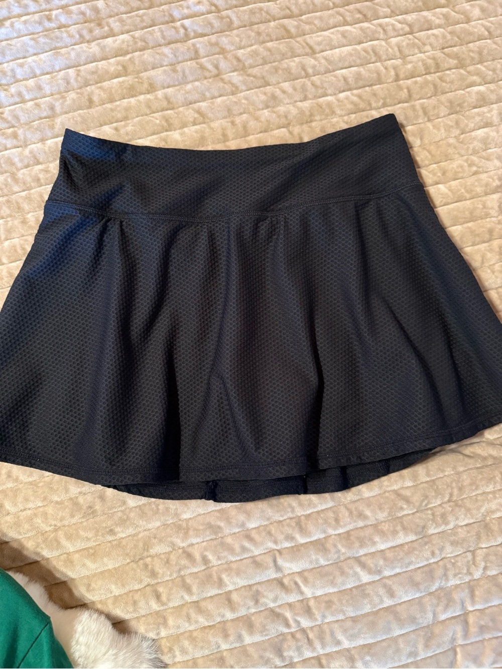 Kyodan Black Circle Skort with Flared Hem